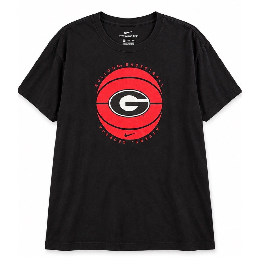 Nike Georgia Bulldogs UGA Basketball Shirt Mens XXL Black NCAA Bulldogs Tee